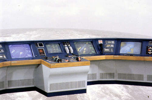 Ships navigation bridge