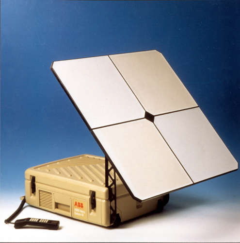 Portable satelite telephone terminal