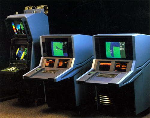 Two simulator consoles